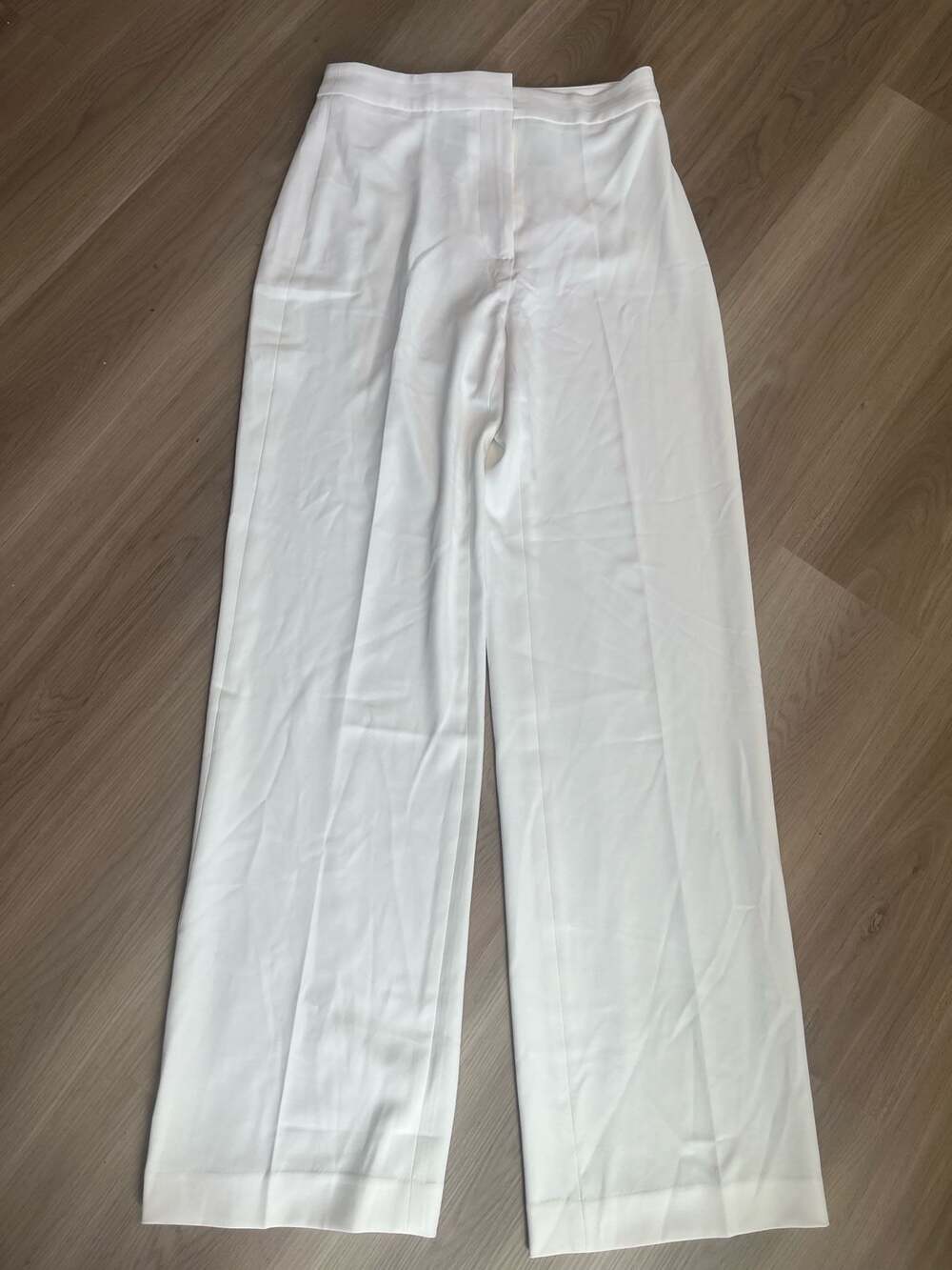H&M Women's White Wide Leg Trousers Pants - Picture 3 of 6